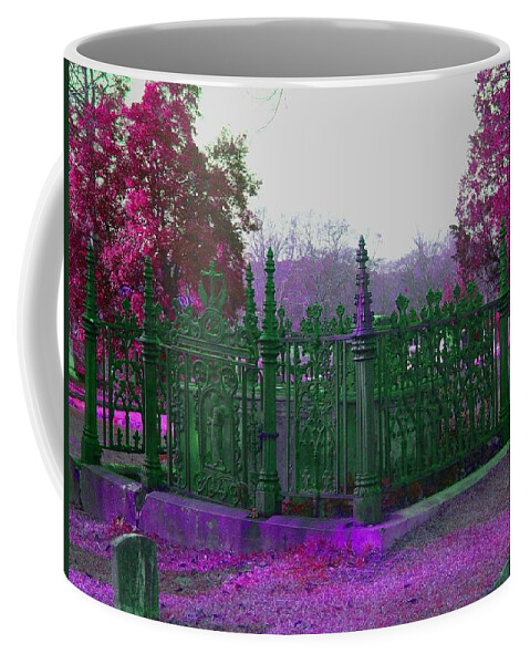 Fine Art Photography Coffee Mug featuring the photograph Gated Tomb by Cleaster Cotton