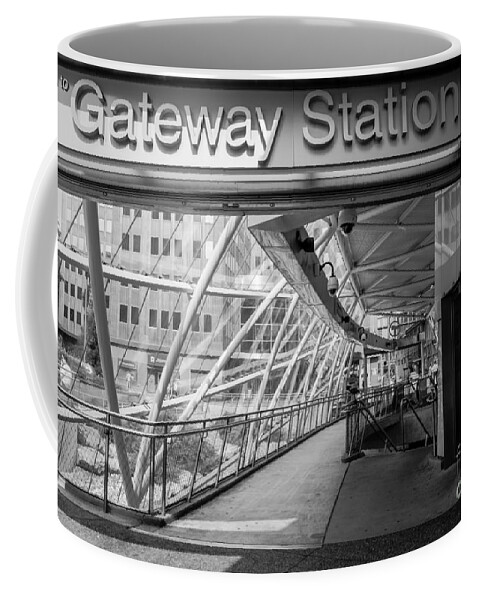 Arches Coffee Mug featuring the photograph Gateway T Station Pittsburgh by Amy Cicconi