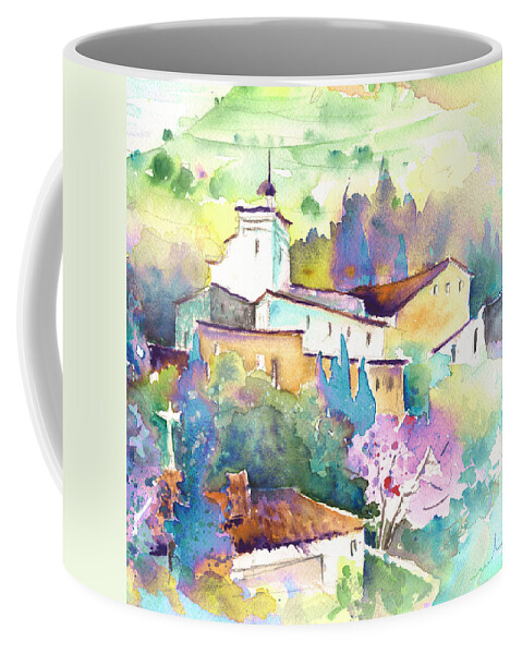 Travel Coffee Mug featuring the painting Gatova Spain 02 by Miki De Goodaboom