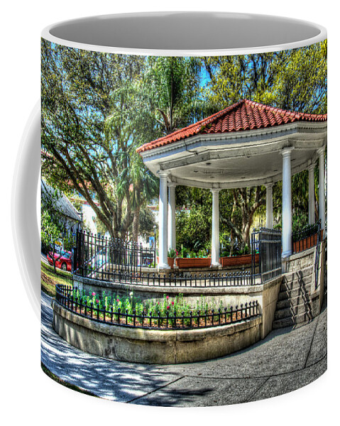 Saint Coffee Mug featuring the photograph Gazebo in the Plaza by Valerie Cason