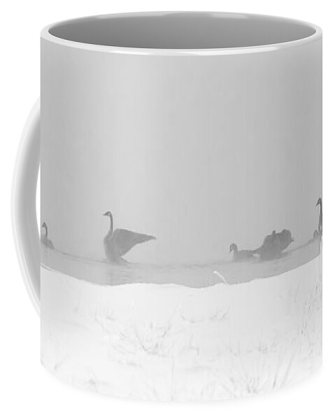 Geese Coffee Mug featuring the photograph Geese by Steven Ralser