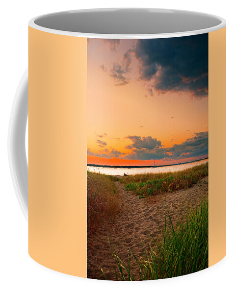 Conimicut Beach Coffee Mug featuring the photograph Gem On The Bay by Lourry Legarde