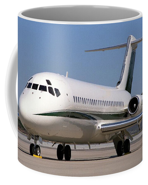 Airplane Coffee Mug featuring the photograph Generic D C 9 by James B Toy