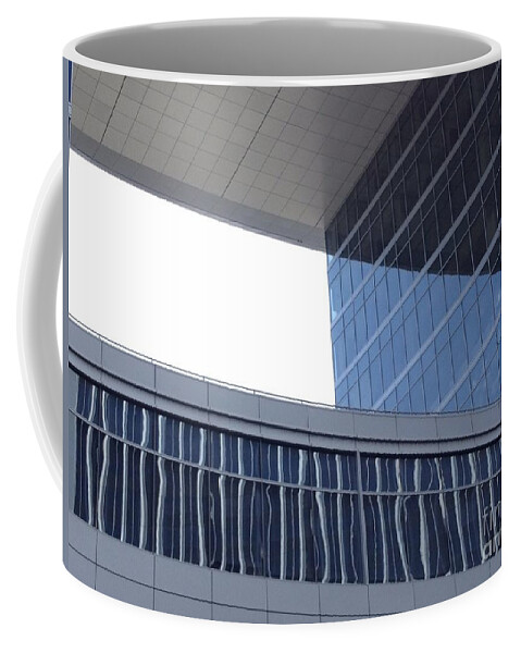 Geometric Coffee Mug featuring the photograph Geometric Shapes and Reflections by Nora Boghossian