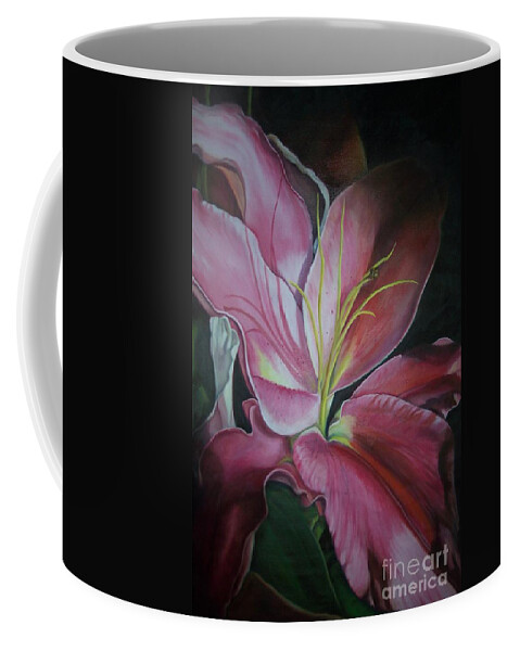 Oriental Lily Coffee Mug featuring the painting Georgia on My Mind by Marlene Book