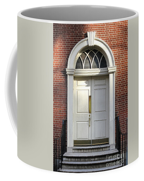 Georgian Coffee Mug featuring the photograph Georgian Door by Olivier Le Queinec