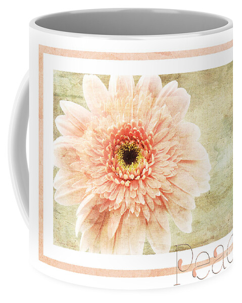 Gerber Coffee Mug featuring the photograph Gerber Daisy Peace 1 by Andee Design