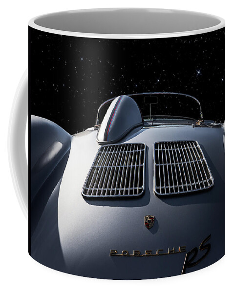 Porsche Coffee Mug featuring the digital art Porsche 550 Spyder by Douglas Pittman