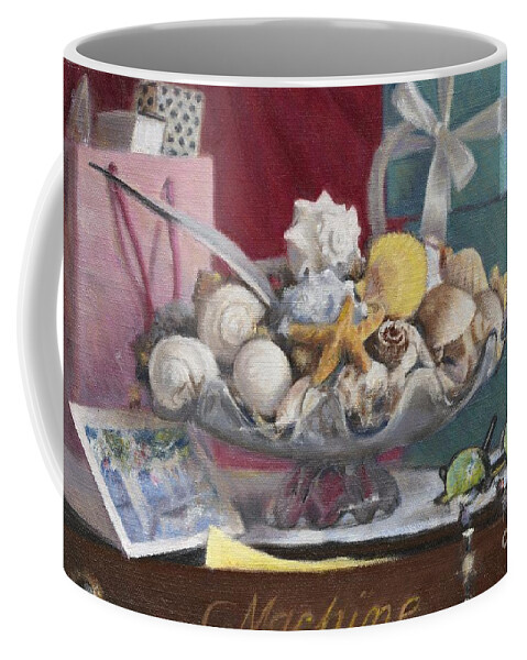 Still Life Coffee Mug featuring the painting Gifts from the Sea by Candace Lovely