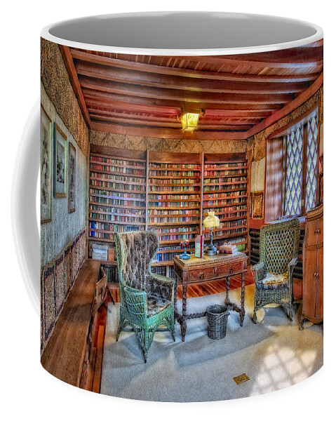 Connecticut Coffee Mug featuring the photograph Gillette Castle Library by Susan Candelario