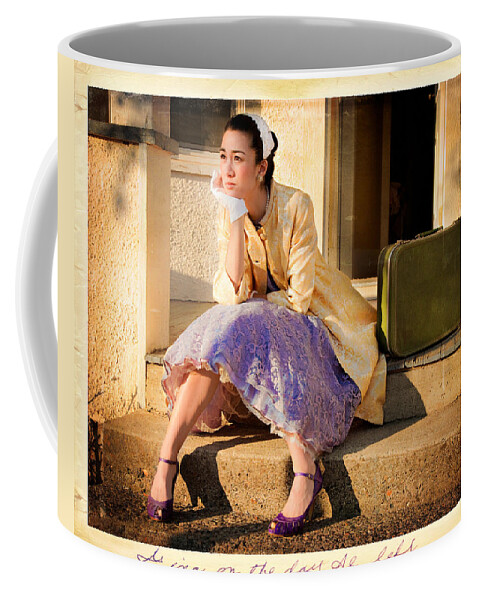 Memories Coffee Mug featuring the photograph Gina On The Day Al Left by Theresa Tahara