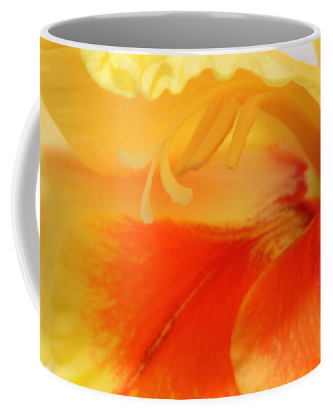 Gladiola Coffee Mug featuring the photograph Gladiola Hello by Deborah Crew-Johnson