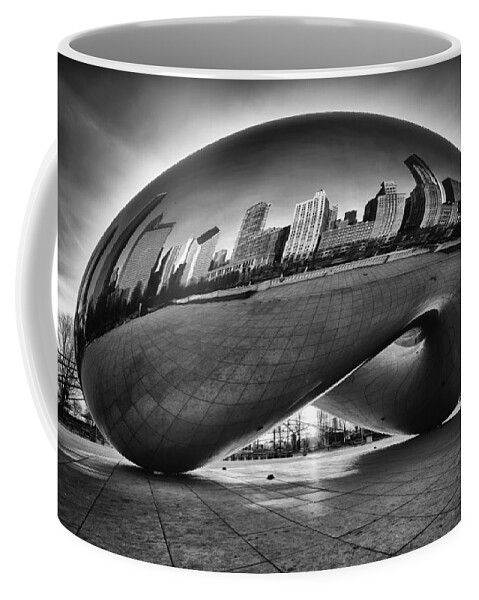 Chicago Cloud Gate Coffee Mug featuring the photograph Glowing Bean by Sebastian Musial