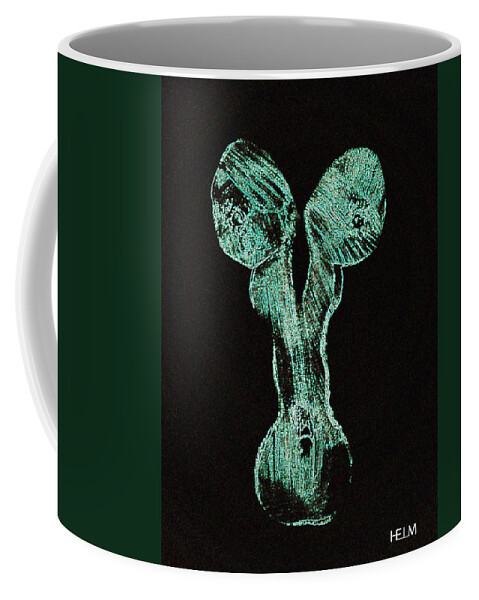 Lovers Paintings Coffee Mug featuring the painting Glowing personality by Mayhem Mediums