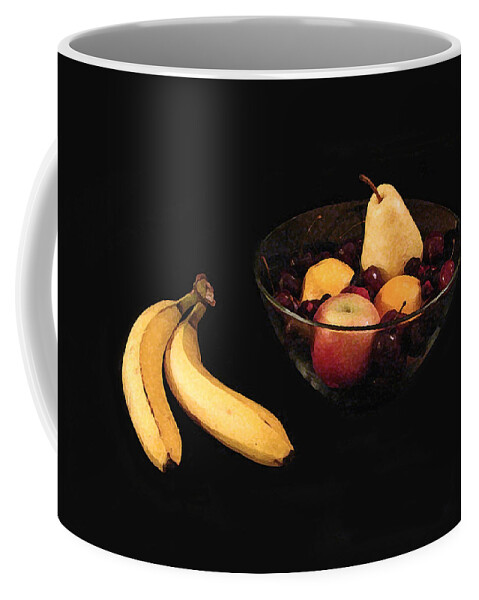 Fruit Coffee Mug featuring the digital art GM Fruit by Gary Olsen-Hasek