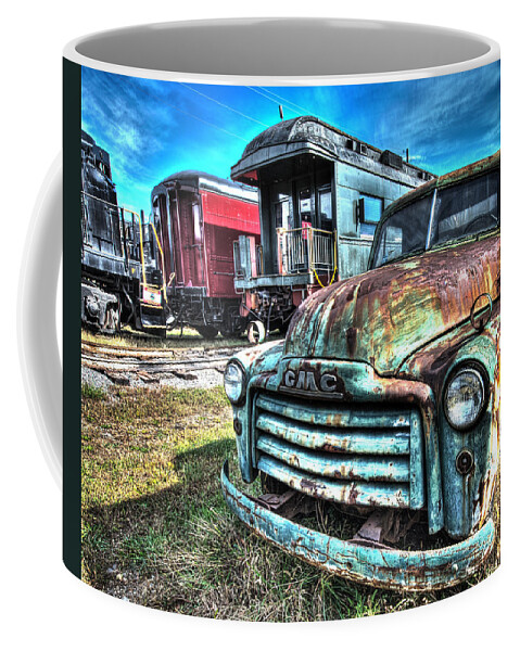 Historic Coffee Mug featuring the photograph GMC Coal Truck 1950s No 2 by Greg Hager