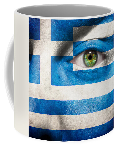 Art Coffee Mug featuring the photograph Go Greece by Semmick Photo