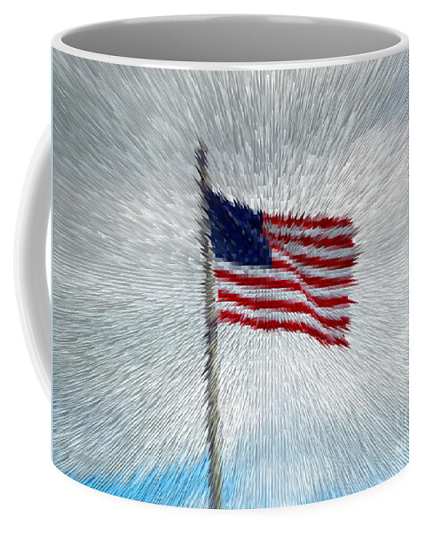 America Coffee Mug featuring the photograph God Bless America by Alys Caviness-Gober