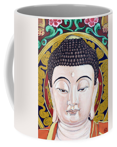 Tara Coffee Mug featuring the painting Goddess Tara by Tom Roderick