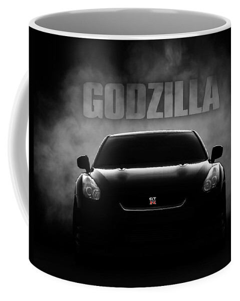 Gtr Coffee Mug featuring the digital art Godzilla by Douglas Pittman