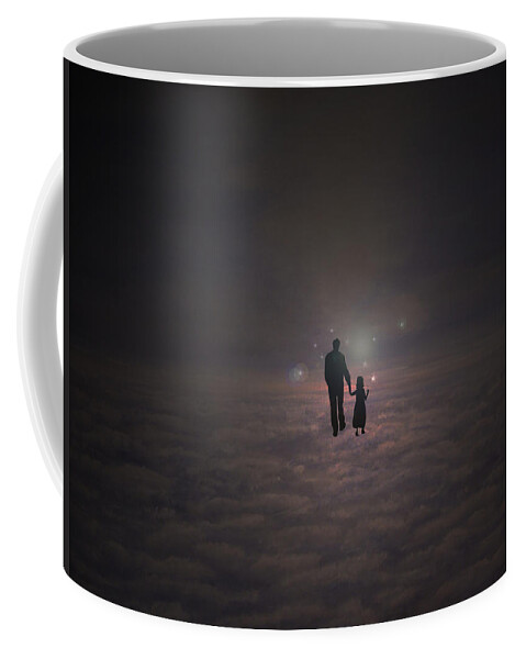 Heaven Coffee Mug featuring the painting Going home by Ken Figurski