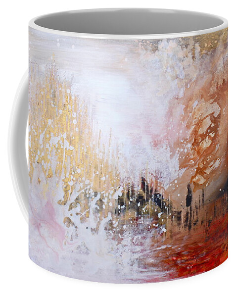 Golden City Coffee Mug featuring the painting Golden City by Kume Bryant