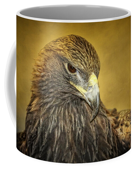 Golden Eagle Coffee Mug featuring the photograph Golden Eagle Portrait by Eleanor Abramson