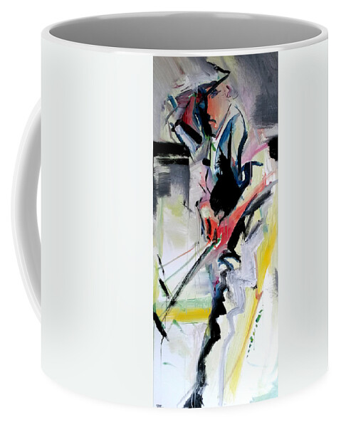  Coffee Mug featuring the painting Golf Pipe by John Gholson