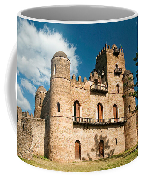 Gonder Gondar Ethiopia Royal Ethiopian Kings Castle Travel Tourism Vacations Holidays Heritage History Historic Monument Fort Architecture East Africa African Military Noble Coffee Mug featuring the photograph Gonder Gondar Ethiopia Royal Ethiopian Kings Castle by JM Travel Photography