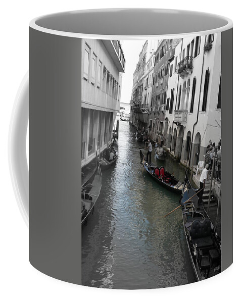 Gondolier Coffee Mug featuring the photograph Gondolier by Laurel Best