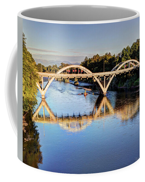 Bridge Coffee Mug featuring the photograph Good Morning Grants Pass II by Heidi Smith