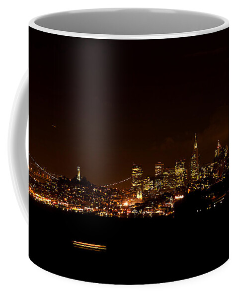 San Francisco Coffee Mug featuring the photograph Goodnight San Francisco by Lisa Chorny