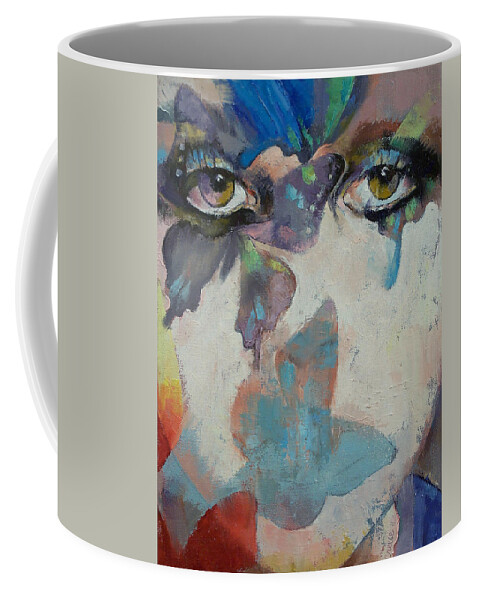 Gothic Coffee Mug featuring the painting Gothic Butterflies by Michael Creese