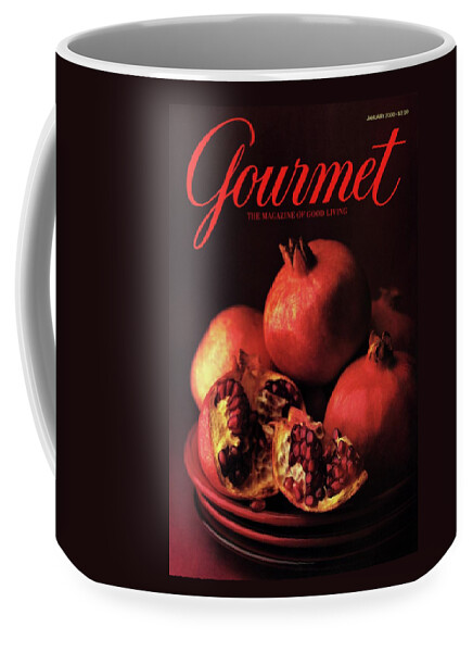 Gourmet Cover Featuring A Plate Of Pomegranates Coffee Mug