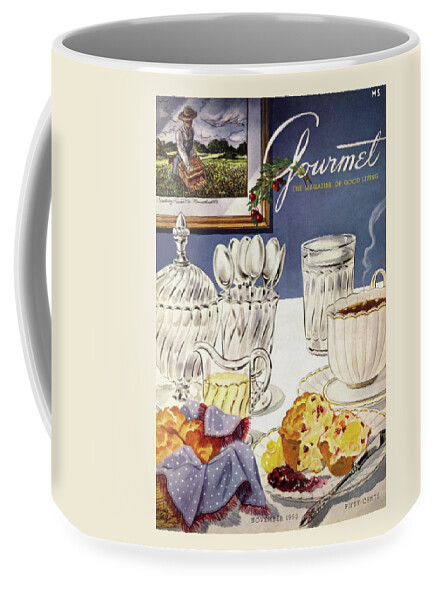 Gourmet Cover Illustration Of Cranberry Muffins Coffee Mug
