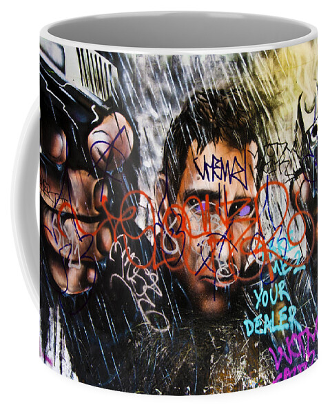 Public Coffee Mug featuring the photograph Graffiti 03 by Svetlana Sewell