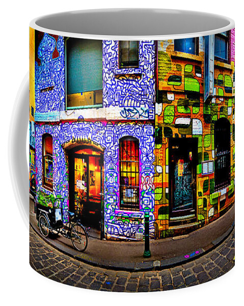 Graffiti Filled Lane Way Coffee Mug featuring the photograph Graffiti Lane  by Az Jackson