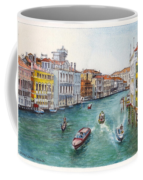 Venice Coffee Mug featuring the painting Grand Canal Venezia by Dai Wynn
