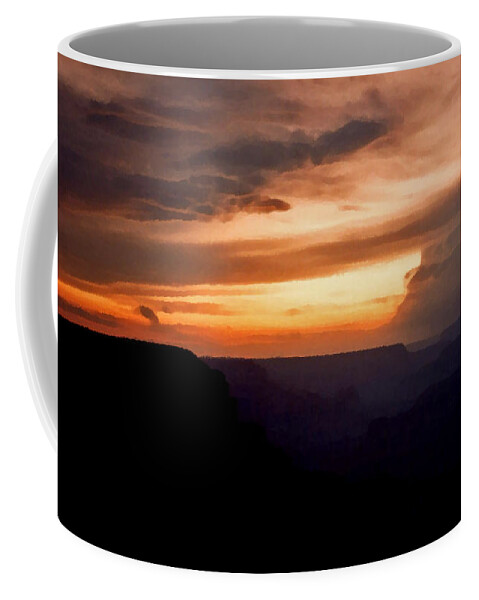 Sunset Coffee Mug featuring the photograph Grand Canyon Sunset by Connie Fox