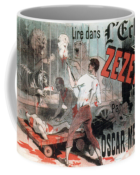 Fine Arts Coffee Mug featuring the photograph Grand Guignol Poster, Jules Chret, 1890 by Science Source