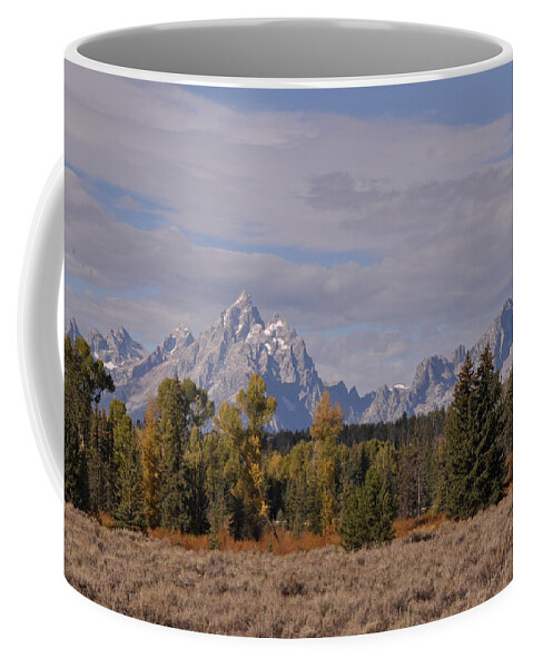 Mountains Coffee Mug featuring the photograph Grand Teton by Frank Madia
