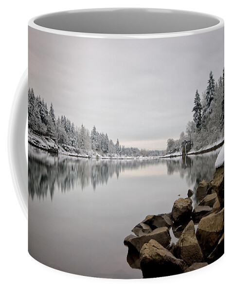 Lake Oswego Coffee Mug featuring the photograph Gray Day in Lake Oswego by Ronda Kimbrow