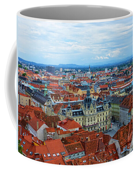 Graz Old Town Coffee Mug featuring the photograph Graz Old Town by Mariola Bitner