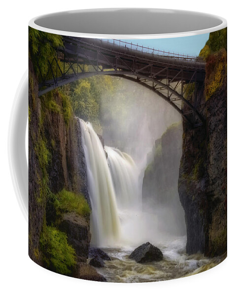Paterson Great Falls National Historical Park Coffee Mug featuring the photograph Great Falls Mist by Susan Candelario