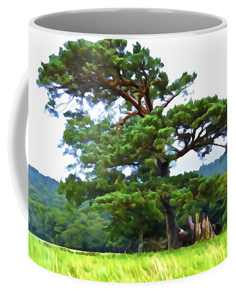 Pine Tree Coffee Mug featuring the photograph Great Pine by Norma Brock