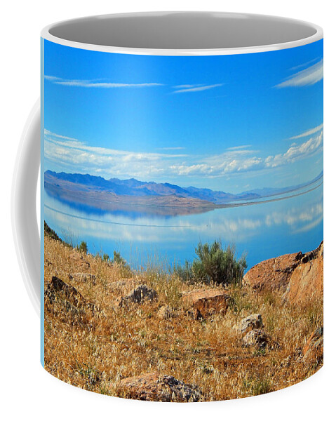 Photo Coffee Mug featuring the photograph Great Salt Lake by Dan Miller