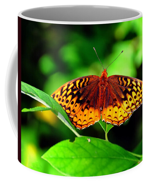 Great Spangled Fritillary Coffee Mug featuring the photograph Great Spangled Fritillary by Flees Photos