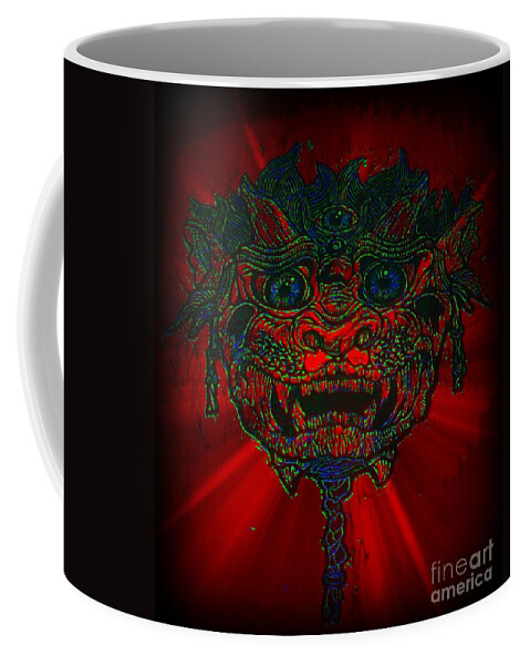  Coffee Mug featuring the photograph Gremlin in Dynamic Color by Kelly Awad