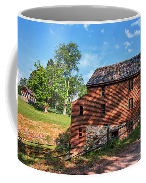 Jackson's Mill Coffee Mug featuring the photograph Gristmill at the Farmstead by Mary Almond