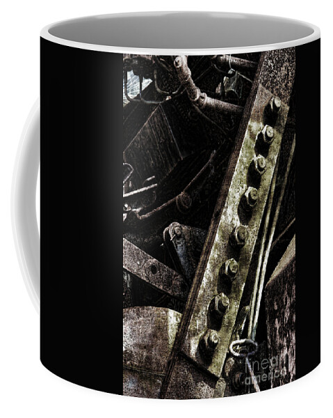 Industrial Coffee Mug featuring the photograph Grunge Industrial Machinery by Olivier Le Queinec